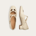 Ginger czółenka, kremowy połysk